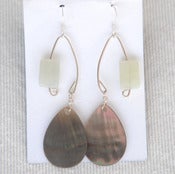 Image of fish lure inspired abalone shell & sea green jade