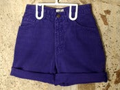 Image of MODA INT'L - Purple Denim Shorts