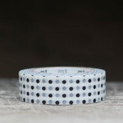 Image of Black & White Polk-a-Dot Japanese Washi Tape