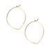 Image of Lotus Hoop Earrings in 14k Gold Filled