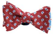 Image of Block Island Red and Blue Paisley Bow tie