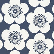 Image of pop floral wallpaper - darker colors
