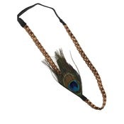 Image of Peacock Braided Headband - Amazing!