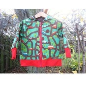 Image of cars reversible hoodie, by Kitschy Coo