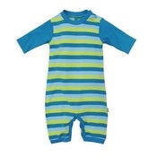 Image of citrus stripe playsuit, by Little Green Radicals