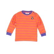 Image of grapefruit long sleeve striped t-shirt, by Tootsa MacGinty