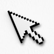 Image of Pixel Arrow Cursor Brooch / Necklace