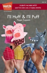 Image of I'll Huff & I'll Puff™ Finger Puppet pattern