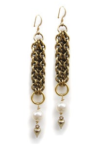 Image of CANDACE ANG "Truffle Earrings" in Marshmallow