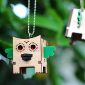 Image of Cube Owl Necklace