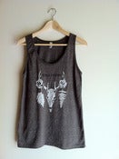 Image of Unisex Tank with Skull Design - Tri-Coffee