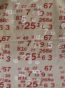 Image of Fabric Panel - House Numbers
