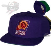 Image of Vintage Phoenix Suns Retro Purple Purple Snapback Hat Cap