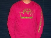 Image of Pink WAFISH Long Sleeve Shirt