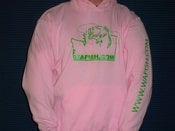 Image of Pink WAFISH Hooded Sweatshirt