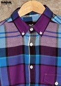 Image of Purple Flannel Check Shirt