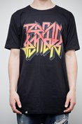 Image of Trainspotters "Dirty North - Metal" Black T-Shirt + Free Stickers!