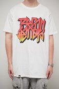 Image of Trainspotters "Dirty North - Metal" White T-Shirt + Free Stickers!