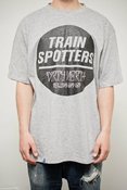 Image of Trainspotters "Dirty North - Rewind & Kap" Grey / Black T-Shirt + Free Stickers!