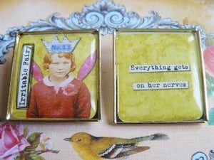 Image of ♥~ Irritable Fairy ~ FRIEND FAIRIES ~ DUO brooch set ~♥
