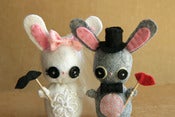 Image of Custom Bunny Wedding Cake Toppers