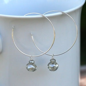 Image of (SOLD) Silvered Dazzle Earrings (One-of-a-Kind)