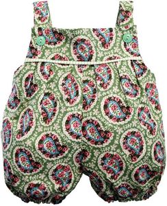 Image of Green Paisley Romper