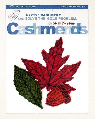 Image of Iron-on Cashmere Leaves - Brilliant Autumn