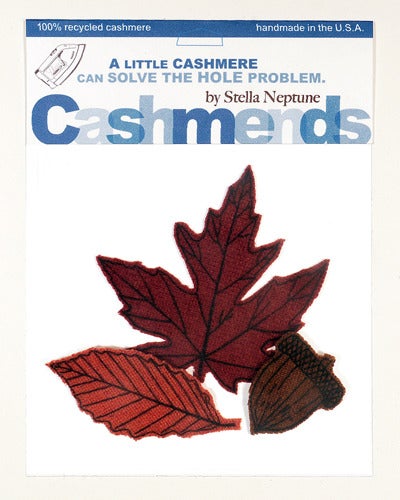 Image of Iron-on Cashmere Leaves - Burnt Autumn