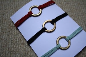 Image of 'Karma' Bracelet on Faux Suede