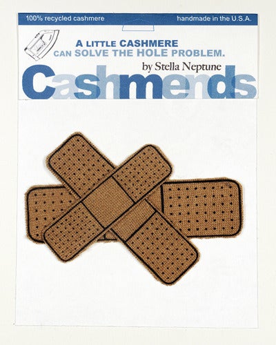 Image of Iron-on Cashmere Band-Aid - Camel