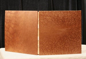Image of 12x12 Leather Photo Album, Scrapbook, Custom Handmade Wedding
