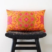 Image of SHANGRI LA Silk Cushion Cover, Throw Pillow, 50 x 30 cm, 20 x 12 inch