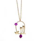 Image of Birdie on a Swing Necklace