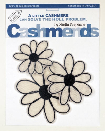Image of Iron-on Cashmere Flower - Off White