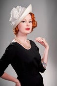 Image of Circular Hat with Ridged Crown