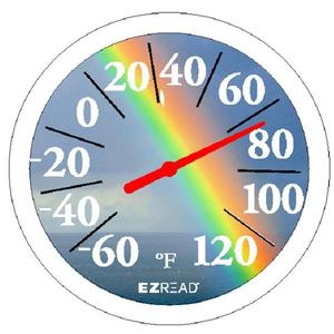 Image of 13.25" Dial Thermometer with Rainbow