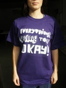 Image of Everything's OKAY Tee Shirt (Purple/White)