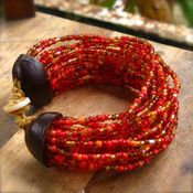 Image of India Red Sambo End Bracelet