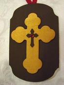 Image of Budded Cross Wooden Hanging Decoration Kit