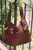 Image of  Brown Leather Purse - Handmade