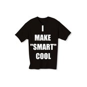 Image of I Make Smart Cool Classic Text Tee (Black)
