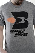 Image of BUFFALO BRAVES - Grey Track Shirt