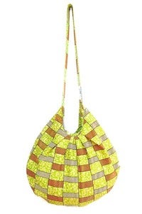 Image of Basket Weave Hobo Bag
