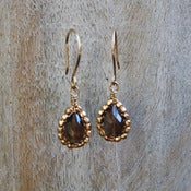 Image of Gemma Earring-Smoky Quartz
