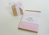 Image of Pink Polka Dot Fabric Ribbon