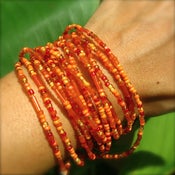 Image of Naranja Fiesta Beads and Chula Clip