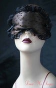 Image of "Bernadine" boudoir sleep mask in chocolate satin