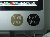 Image of Nightwolf Circular Sticker 2"