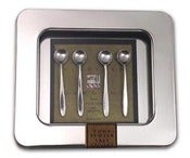 Image of Pewter Salt Spoons (Set of Four)